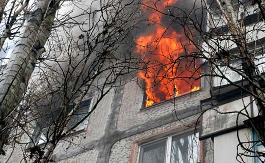 В Сочи этим утром горела многоэтажка