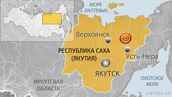 В Якутии произошло мощное землетрясение сегодня вечером